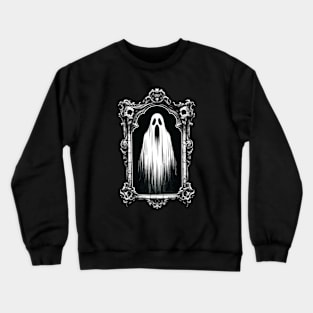 horror ghost in mirror Crewneck Sweatshirt